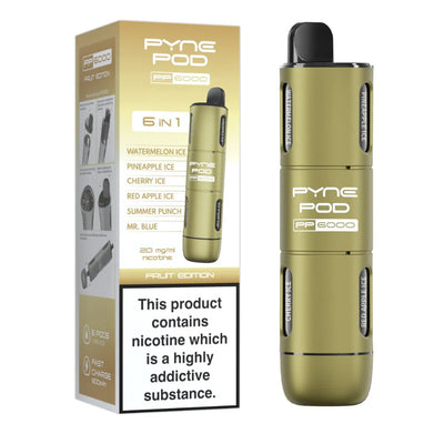 Pyne Pod PP6000 - Disposable Vape - 6 in 1 - 20mg - Box of 5