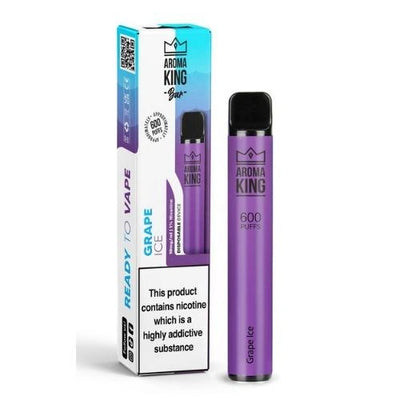 Aroma King 600 Puffs - Grape Ice - Disposable Device - 20mg