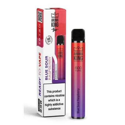 Aroma King 600 Puffs - Blue Sour Raspberry - Disposable Device - 20mg