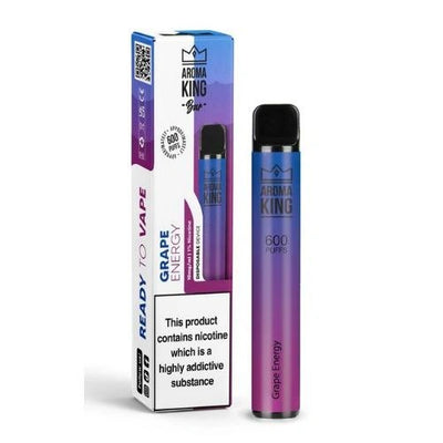 Aroma King 600 Puffs - Grape Energy - Disposable Device - 20mg