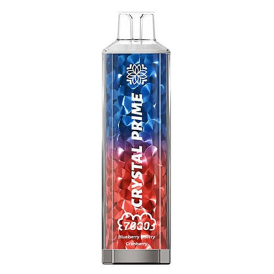 Crystal Prime 7000 Puffs - Blueberry Cherry Cranberry - Disposable Vape