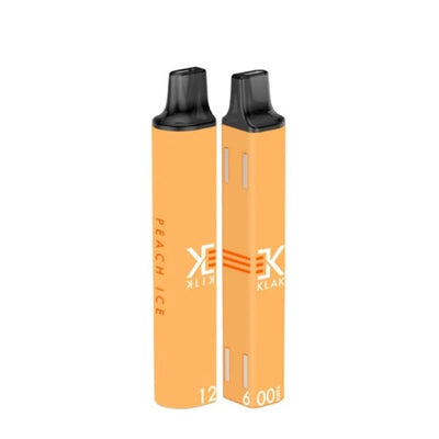 Element Klik Klak 600 - Peach Ice - Disposable Vape Pod Device - 20mg - Box of 10