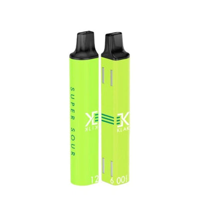 Element Klik Klak 600 - Super Sour - Disposable Vape Pod Device - 20mg - Box of 10