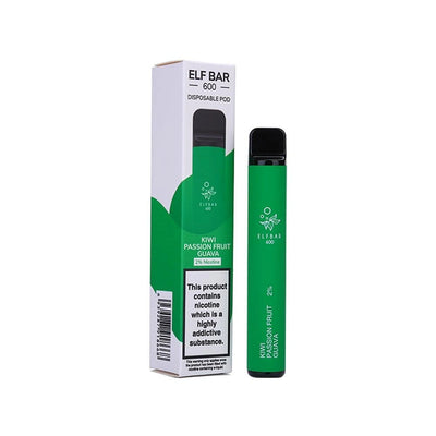 Elf Bar 600 - Kiwi Passion Fruit Guava - Disposable Pod Device Kit