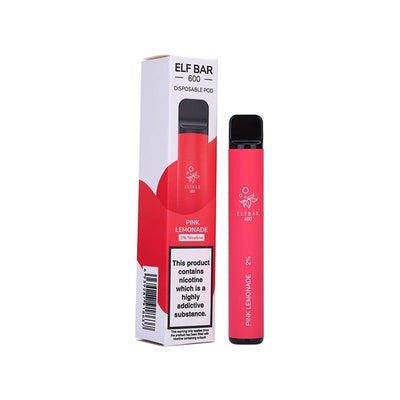 Elf Bar 600 - Pink Lemonade - Disposable Pod Device Kit