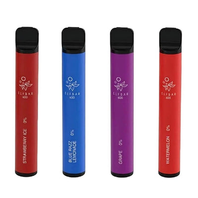 Elf Bar 600 Puffs - Disposable Device - No Nicotine