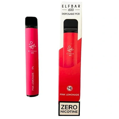 Elf Bar 600 Puffs - Pink Lemonade - Disposable Device - No Nicotine