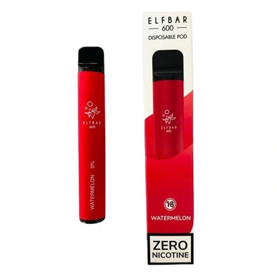 Elf Bar 600 Puffs - Watermelon - Disposable Device - No Nicotine