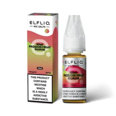 Elf Bar Elf Liq - Kiwi Passion Fruit Guava - Nic Salt - 10Ml - Pack of 10