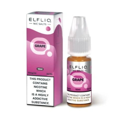 Elf Bar Elf Liq - Grape - Nic Salt - 10Ml - Pack of 10