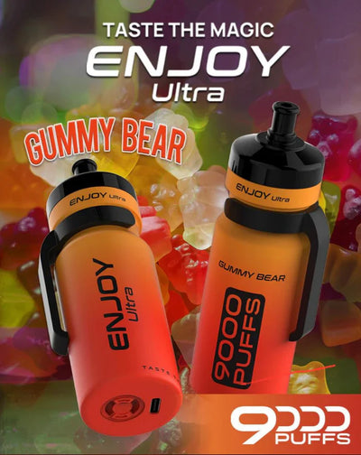 Enjoy Ultra 9000 Puffs - Gummy Bear - Disposable Vape - Box of 10