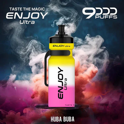 Enjoy Ultra 9000 Puffs - Hubba Bubba - Disposable Vape - Box of 10