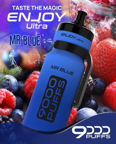 Enjoy Ultra 9000 Puffs - Mr Blue - Disposable Vape - Box of 10