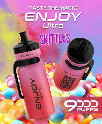 Enjoy Ultra 9000 Puffs - Skittles - Disposable Vape - Box of 10