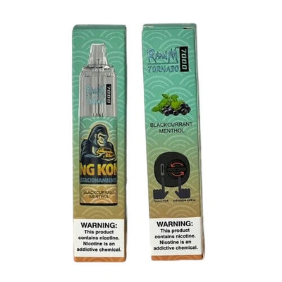 RandM Tornado 7000 - Blackcurrant Menthol - Disposable Vape Pod Device - Pack of 10