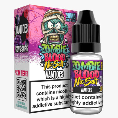 Zombie Blood Nic Salts 10ml E-Liquid - Pack of 5