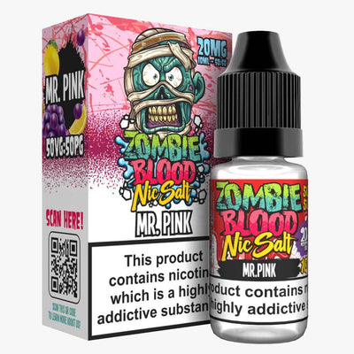 Zombie Blood Nic Salts 10ml E-Liquid - Pack of 5